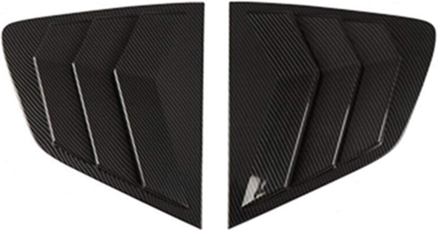 ITrims for Nissan Rogue X-Trail T32 2014-2020 Car Accessories Rear Car Side Window Louvers Vent Cover Trim Window Louvers Shutters Cover Sticker 2PCS ABS (Carbon Fiber)