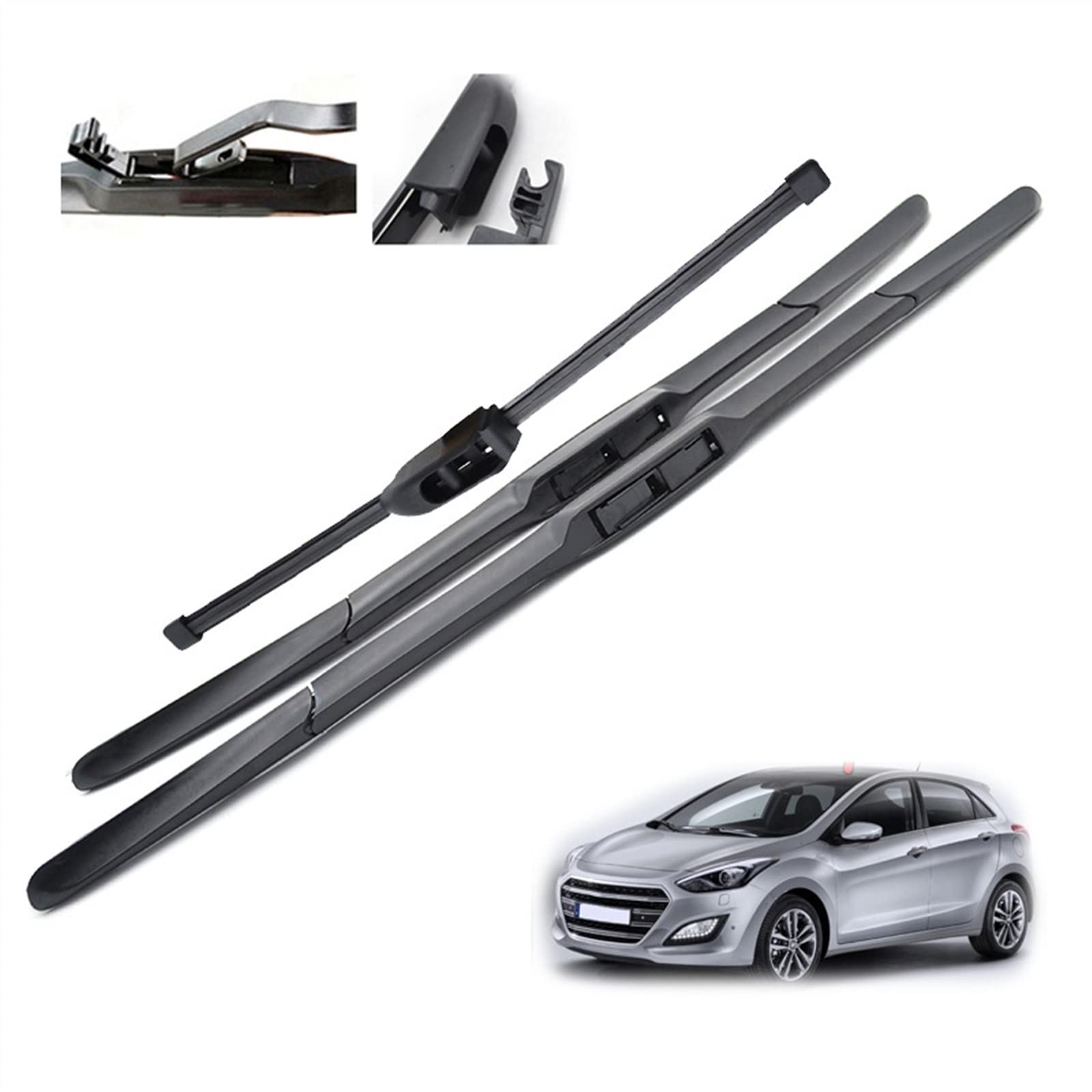 Balais d'essuie-glace Hyundai i30 silencieux et sans traces 2012-2017