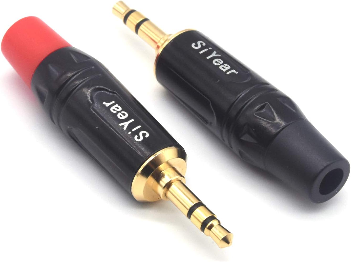 SiYear 3-Pole 3.5mm Stereo Headphone Jack Male Plug Repair Replacement Solder Adapter, 3.5mm (1/8inch) Solder Type DIY Audio Cable Connector(2PACK) SiYear 3-Pole 3.5mm Stereo Headphone Jack Male Plug Repair Replacement Solder Adapter, 3.5mm (1/8inch) Solder Type DIY Audio Cable Connector(2PACK)