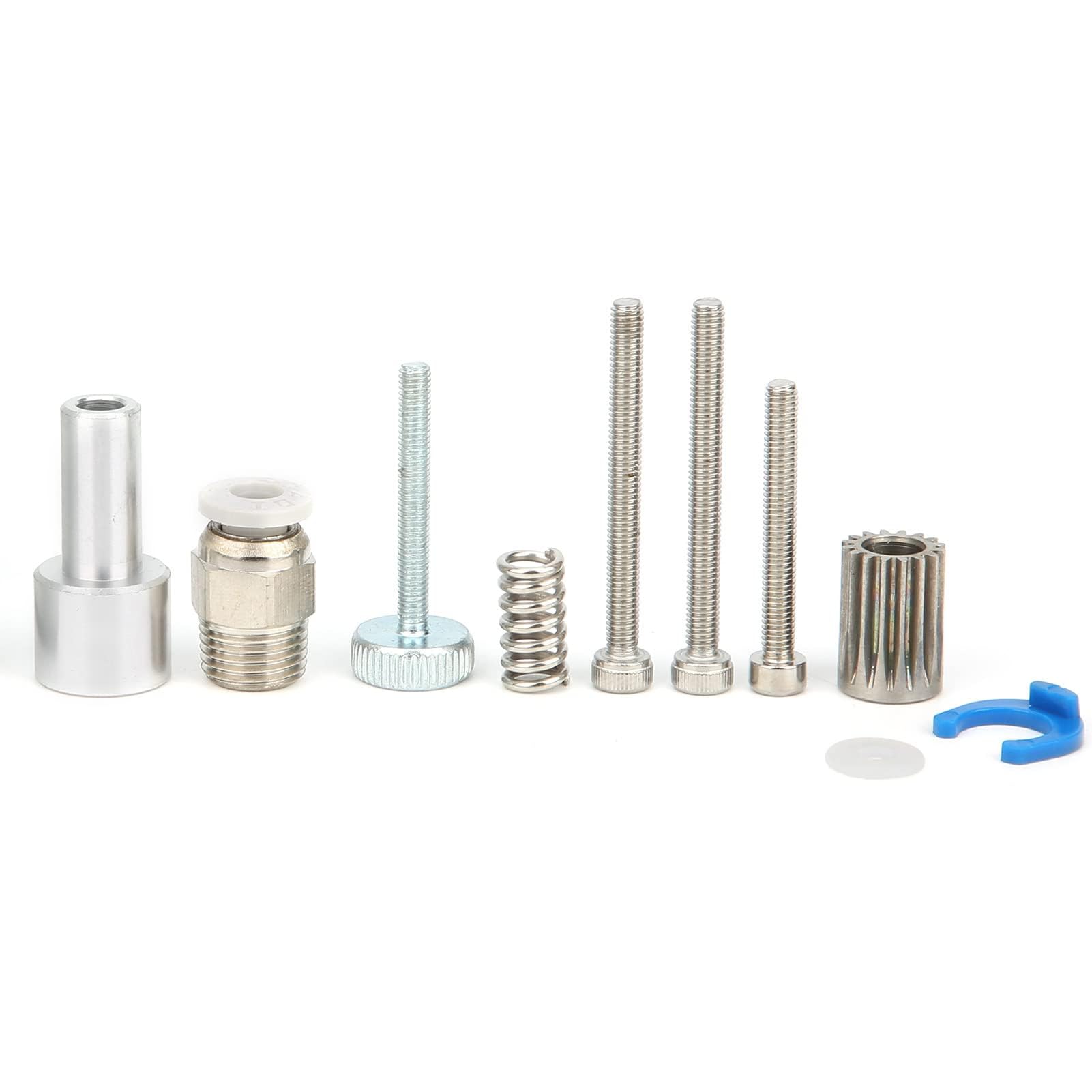 Wytłaczacz wytłaczarka do drukarki 3D podwójny sprzęt do wytłaczarki wytłaczarka z dwoma napędami wytłaczarka z pełnym metalowym korpusem 1.75 mm do drukarki 3D (srebrny prawa ręka)