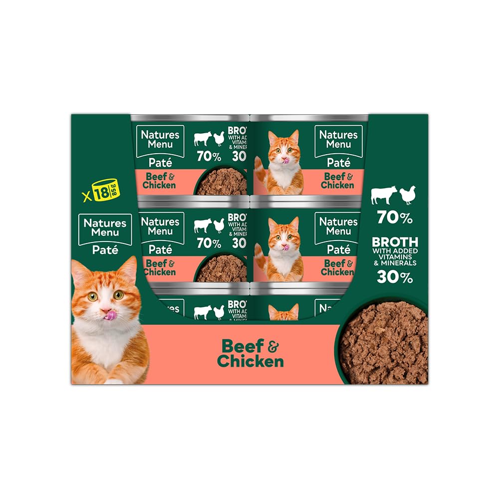 Natures Menu Especially For Cats Adult Cat Food Beef And Chicken - X 85G Grain Size 18