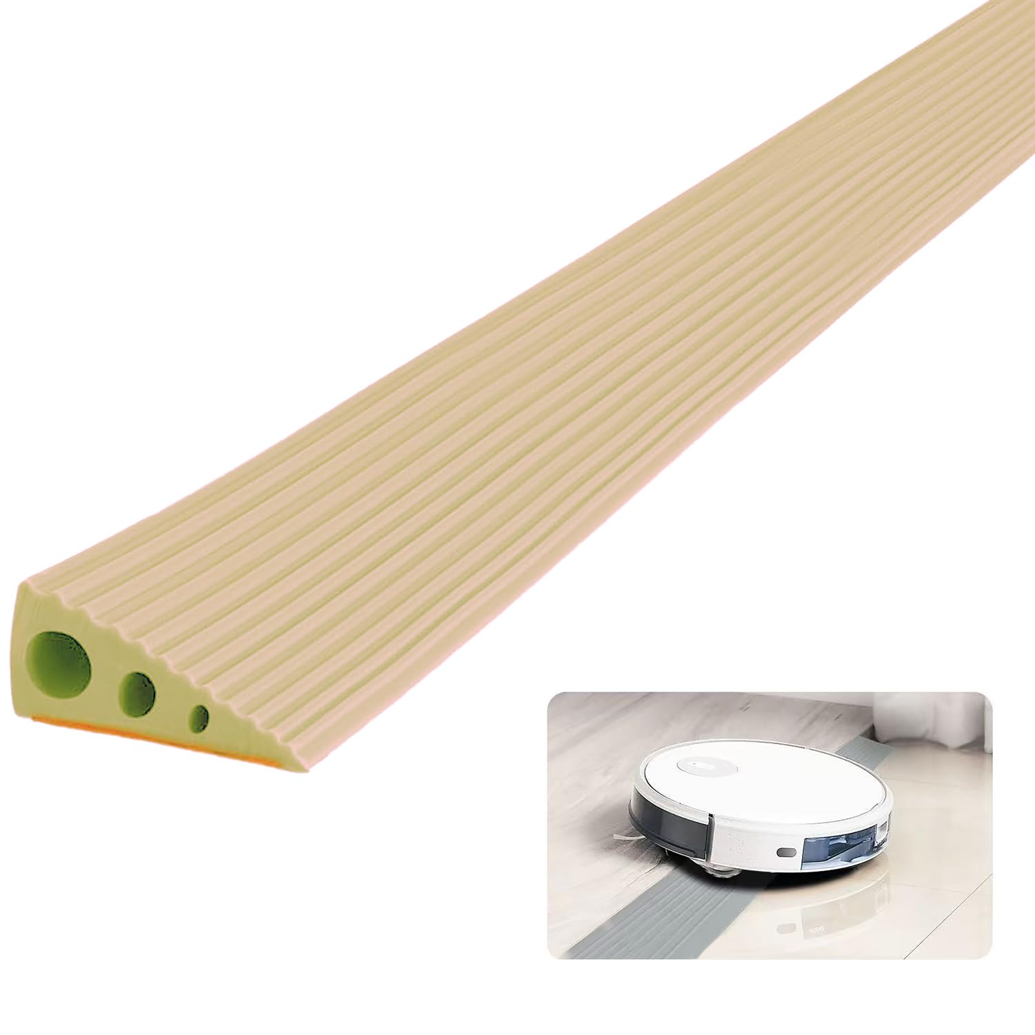 Rampe de seuil de porte pour robot aspirateur et passage fluide sans effort