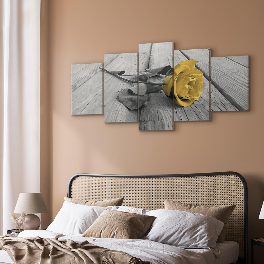 B&D XXL Akustikbild – 135x45 Cm, Mit Schallabsorber-Schaum, Leinwanddruck, Reduziert Hall & Geräusche, Wandfertig