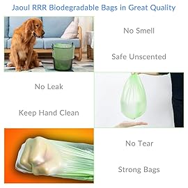 Jaoul Trash Bags 2.6 Gallon, Small Garbage Bags, Strong & Unscented Mini Trash Bags for Kitchen, Bathroom, Office, Restroom, Car, Green, 80 Counts