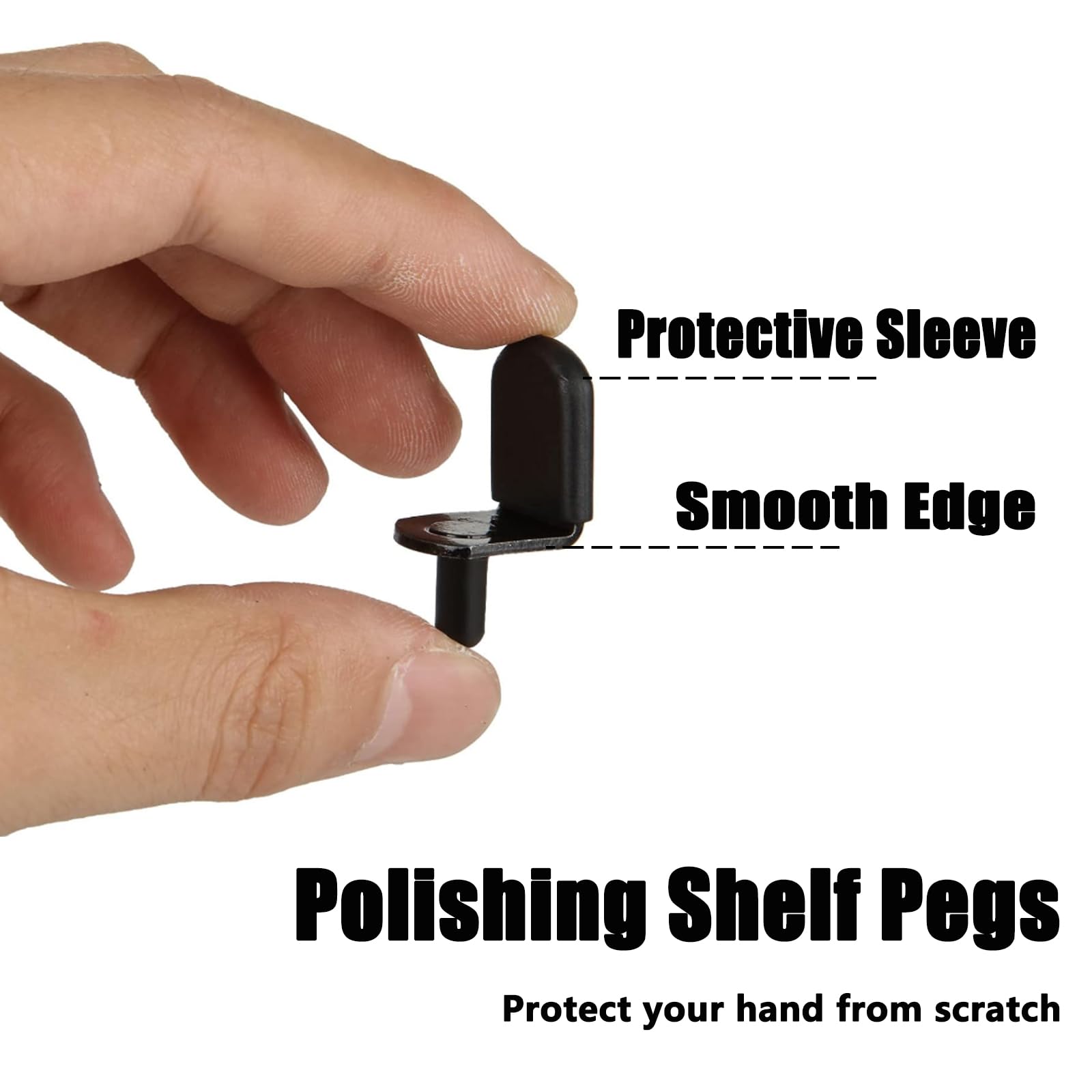 QTLCOHD 100Pcs Shelf Support Pegs 5mm Cabinet Shelf Pin L-Shaped Shelf Pins — Amazon image 4