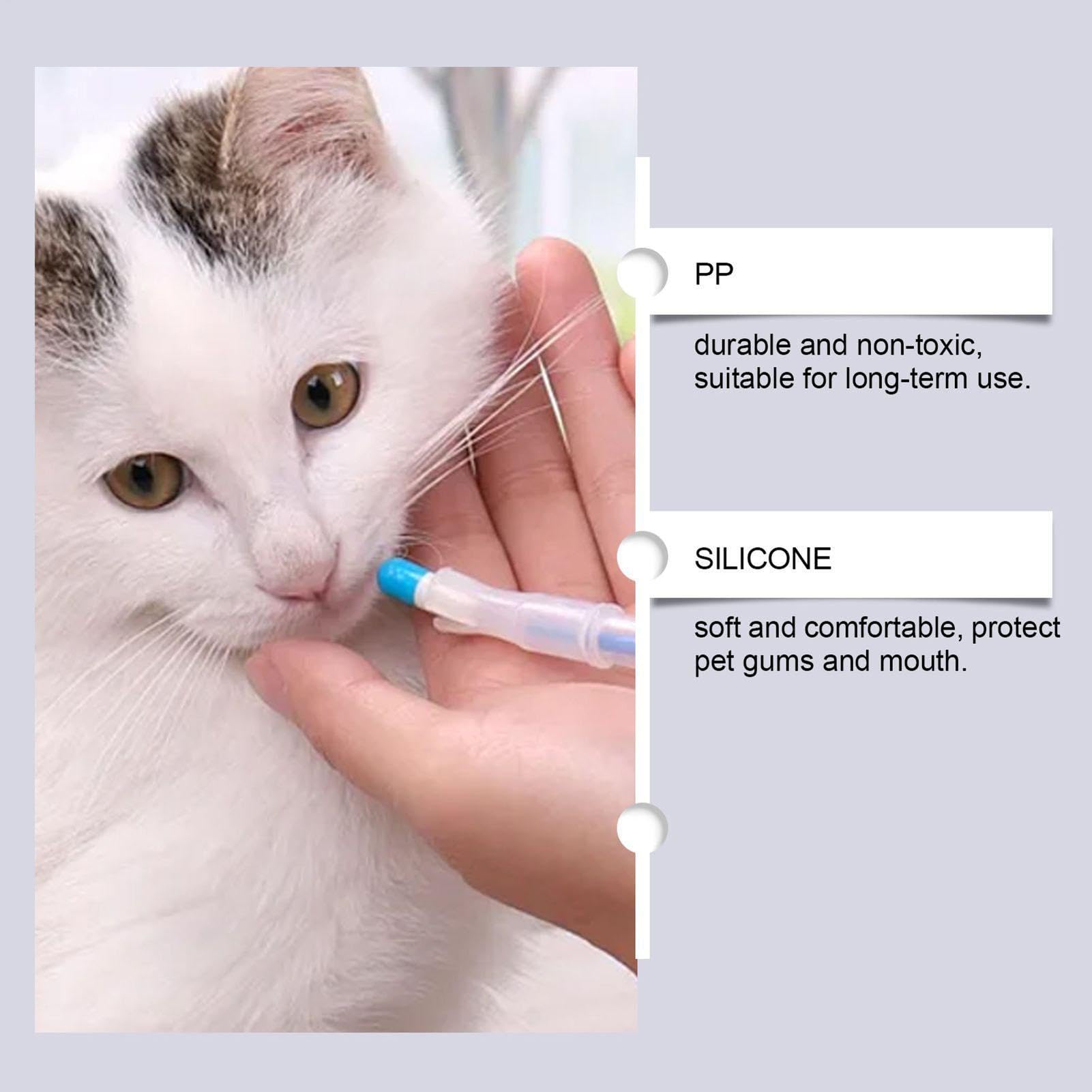 Spingi pillole per gatti, resistente alla masticazione, per animali di piccola taglia, per pasta liquida, casa, rifugio, campeggio, viaggi