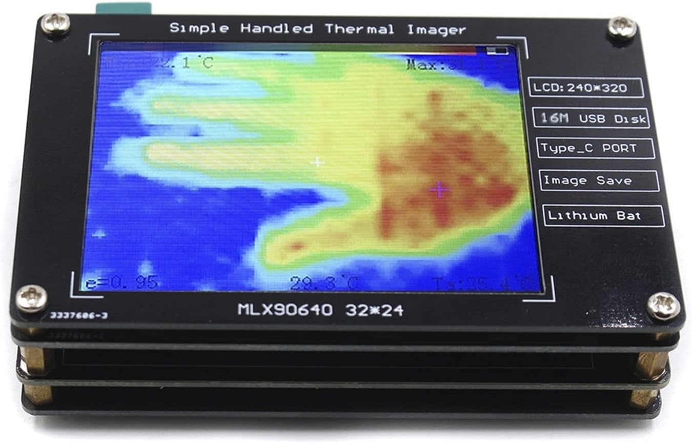 MLX90640 Digital Infrared Thermal 2.8 Inch Temperature Measurement Sensor for Building Environment(AMG8833)