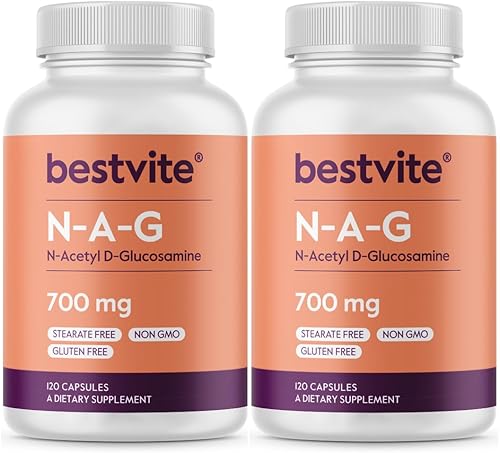 BESTVITE N-acetil glucosamina (N-A-G) 700 mg (240 cápsulas) (120 x 2)