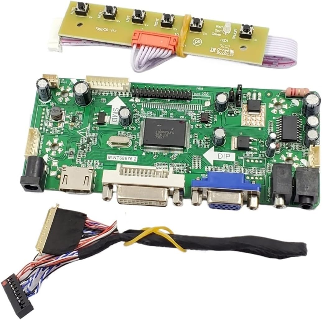 Compatible ForB140XW01 Controller Board HDMI-compatible DVI VGA Audio Driver Kit 14/15.6" Display 1366X768 LVDS 1ch 6-bit 40 Pin LCD Panel(B140XW01 V2)