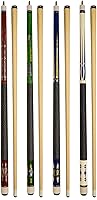 Billiard Depot Set of 4 58" Pool Cues - Hardwood Billiard House Bar Sticks with Leather Tips