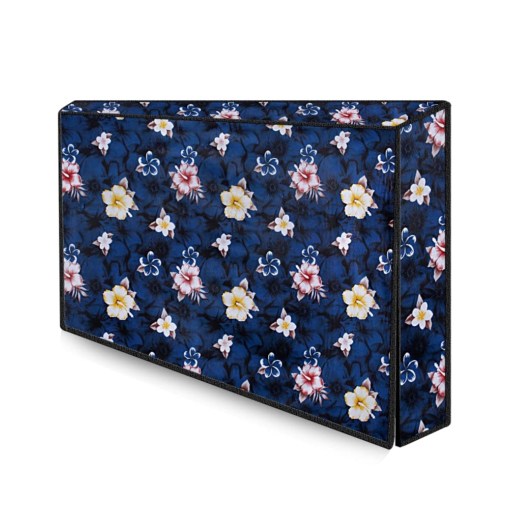 The Furnishing Tree Dustproof PVC LED TV Cover Suitable for All Models of 40 Inch TV Floral Pattern Blue (B0C3HDMPLV) Amazon Price History, Amazon Price Tracker