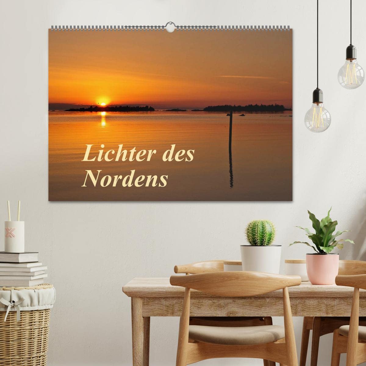 CALVENDO - Lichter des Nordens (Wandkalender 2027 DIN A2 quer), Monatskalender: Skandinaviens Lichterstimmungen