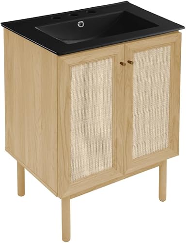 Vista 503 de Swiss Madison Classe - Lavabo de baño de roble de 24 pulgadas incluido