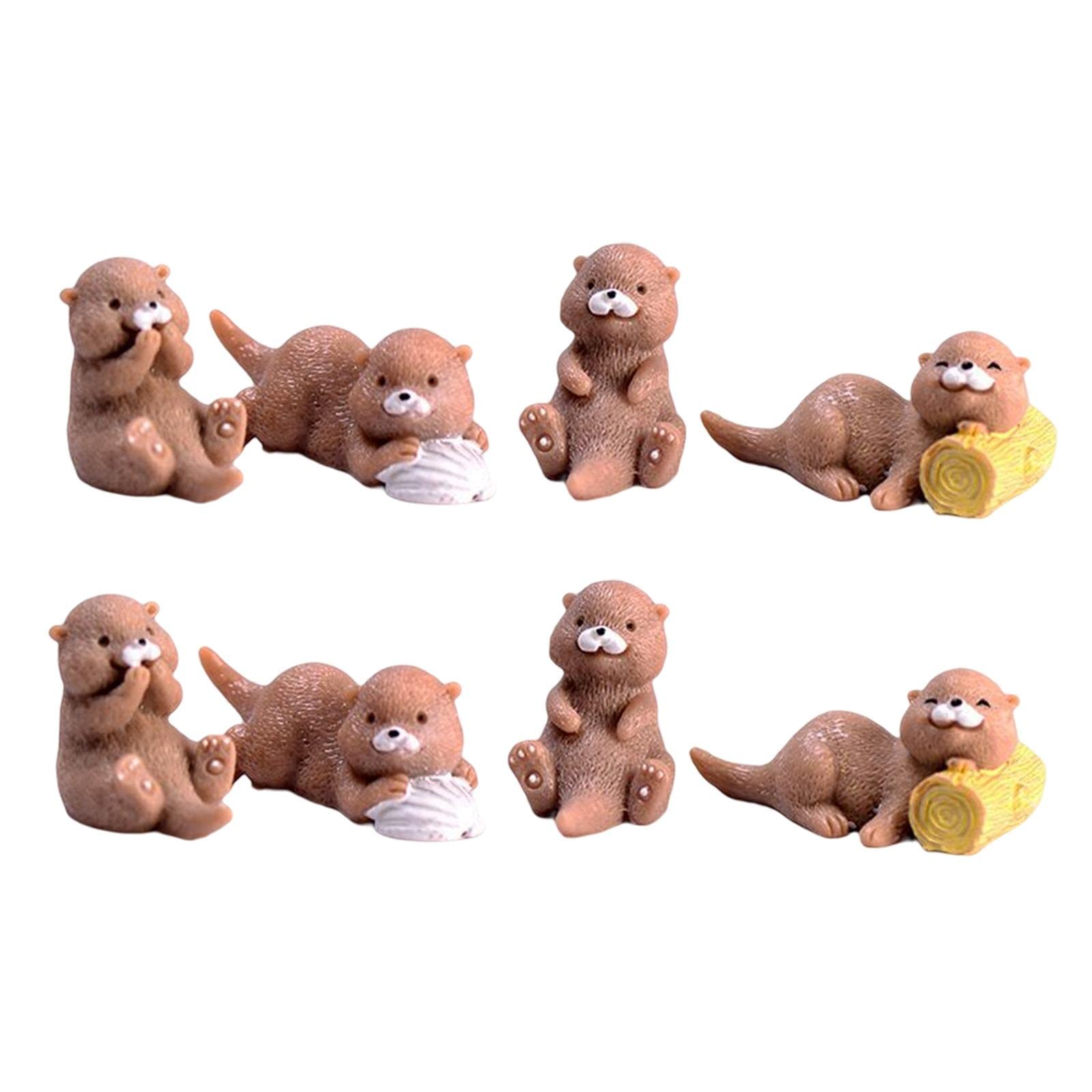 Figurines miniatures de loutre : 8 petits compagnons pour embellir votre quotidien