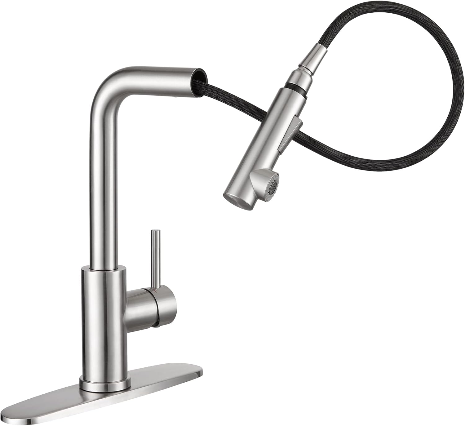 CREA Kitchen Faucet with Pull Out Sprayer,Stainless Steel Brushed RV