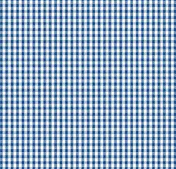 Tecido Tricoline Fio Tinto Xadrez Miúdo Azul Pérsia 50x150cm, Caldeira