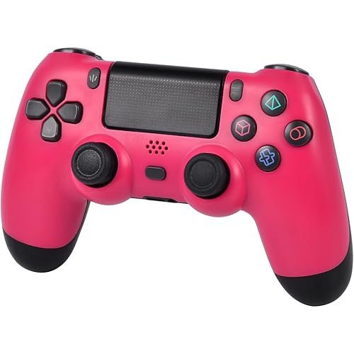 PYMENA PS4 Controller Wireless,Controller for PS4 with Dual Vibration Game Joystick Remote,Pink