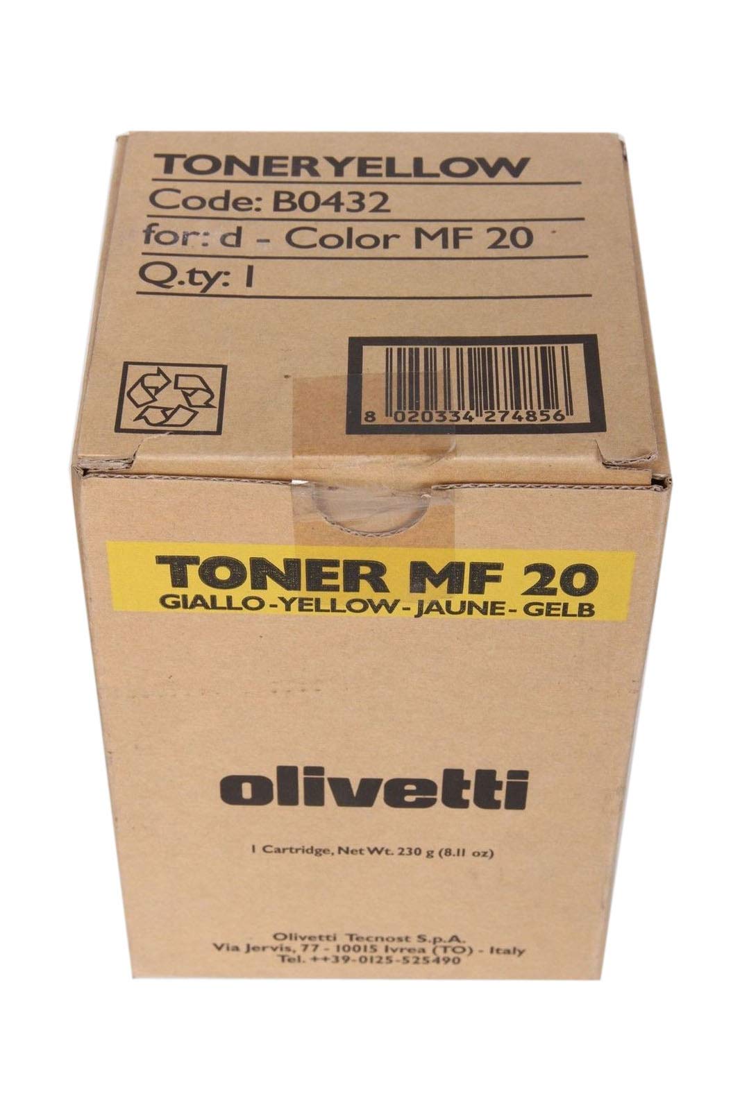 Olivetti B0432 d-copia 20 Toner Cartridge Yellow 11,500 Pages