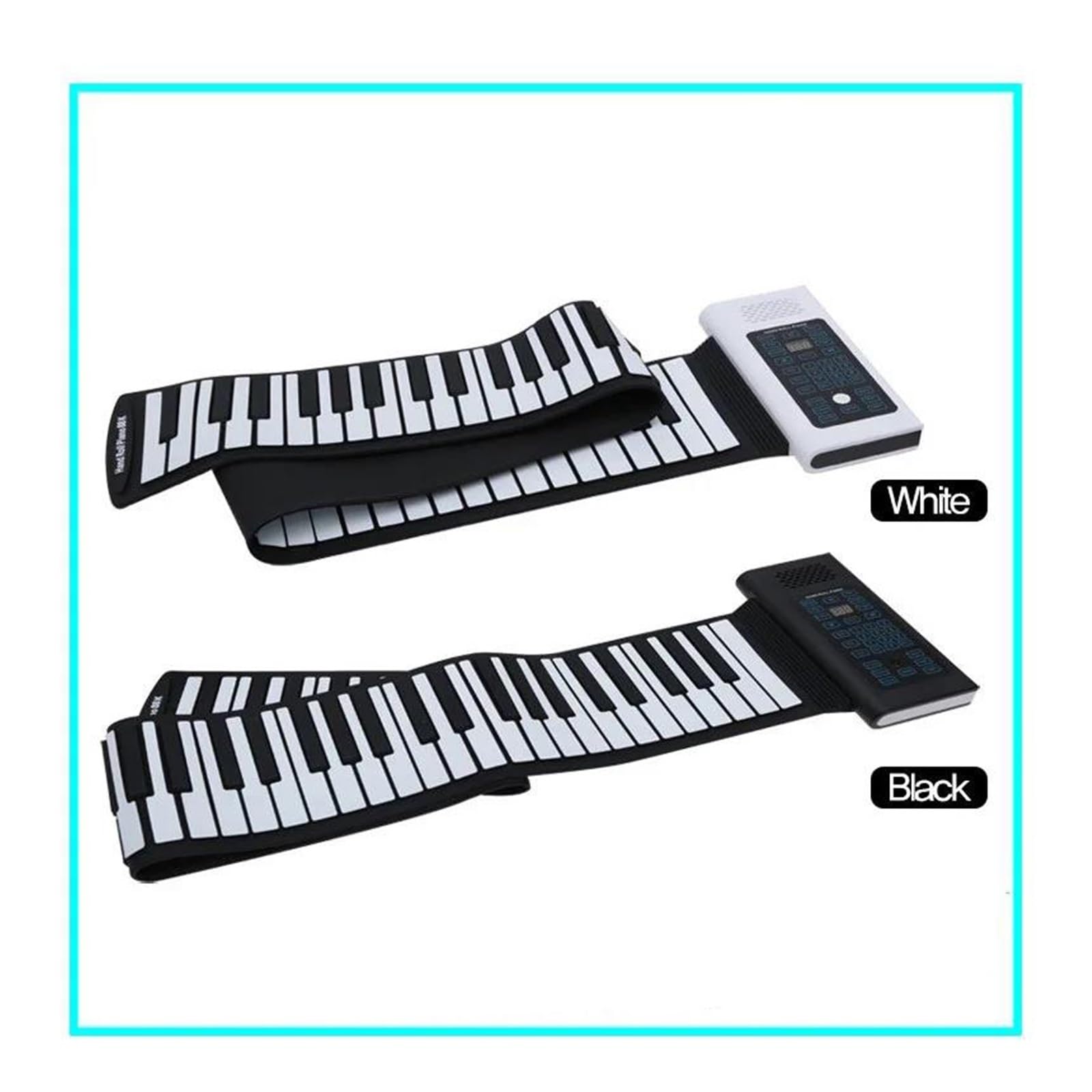 Pianino Elektroniczne Pianino Elektroniczne Przenośne Składane 88 Klawiszowe Pełnoważone Dla Dorosłych I Profesjonalistów(European White)