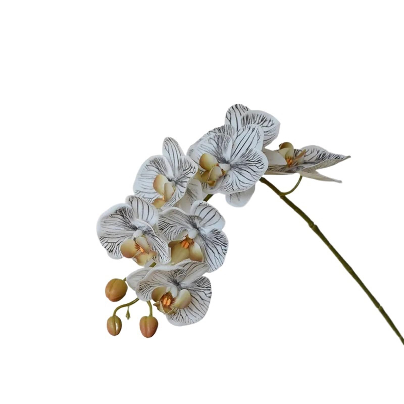 LSYHHXC Artificial Orchid 3Pc Artificial Flowers Butterfly Orchid Wedding Decoration Fake Flower Phalaenopsis Home Party Decor