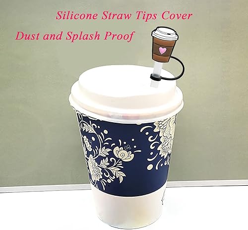Miniatura 3 de 6 tapas de pajilla, tapa de popote de silicona, tapas de popote reutilizables, tapones para popote a prueba de polvo, cubiertas para popotes de