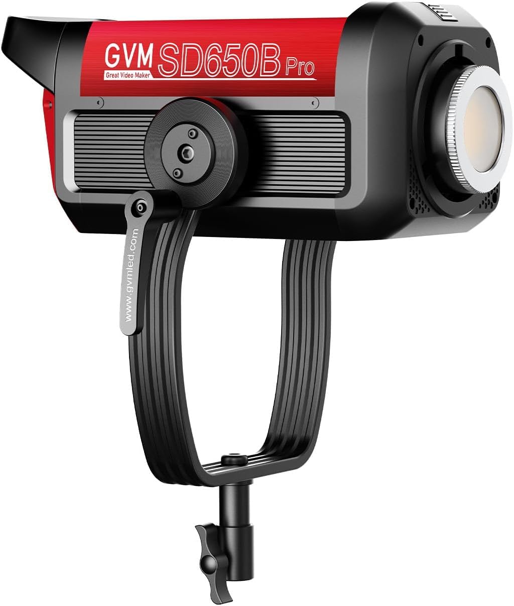 GVM LED Videoleuchte Bownes, 650W Zweifarbig 2700K–6800K COB Studiolicht Fotografie Dauerlicht 81300Lux@1m Fotolicht für Video Studio Film YouTube Streaming, 12 Effekte CRI/TLCI97+ DMX/APP Steuerung