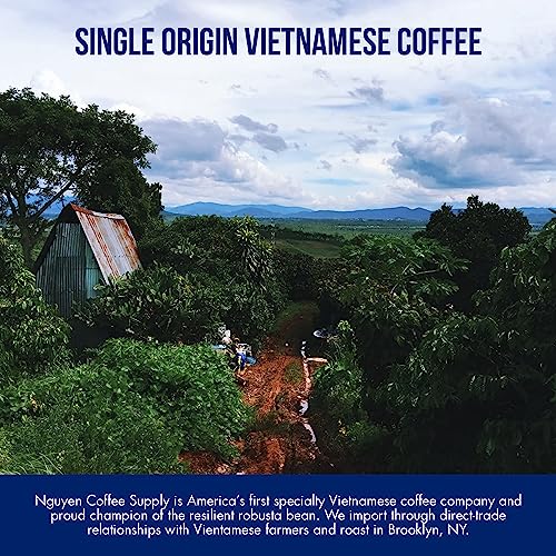 Nguyen Coffee Supply - Moxy Arabica: Medium Roast Whole Coffee Beans, Vietnamese Grown And Direct Trade, Organic, Single Origin, Premium Whole, Low Acid With High Caffeine Content, Roasted In Brooklyn [12 Oz Bag, Whole Bean] #TOP3