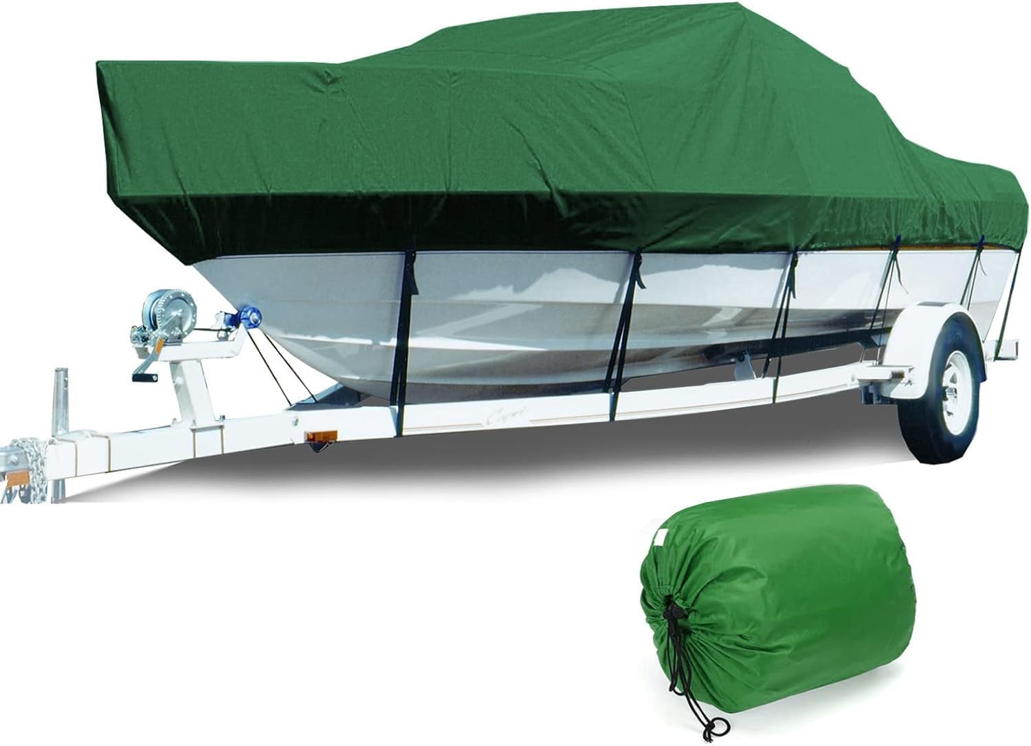 KIJyfgTR Oxford Cloth Waterproof Boat Cover Speedboat Yacht Trailer V Rainproof Boat Cover Boat Trailer Boat Cover Waterproof UV Boat Cover(11~13FT)
