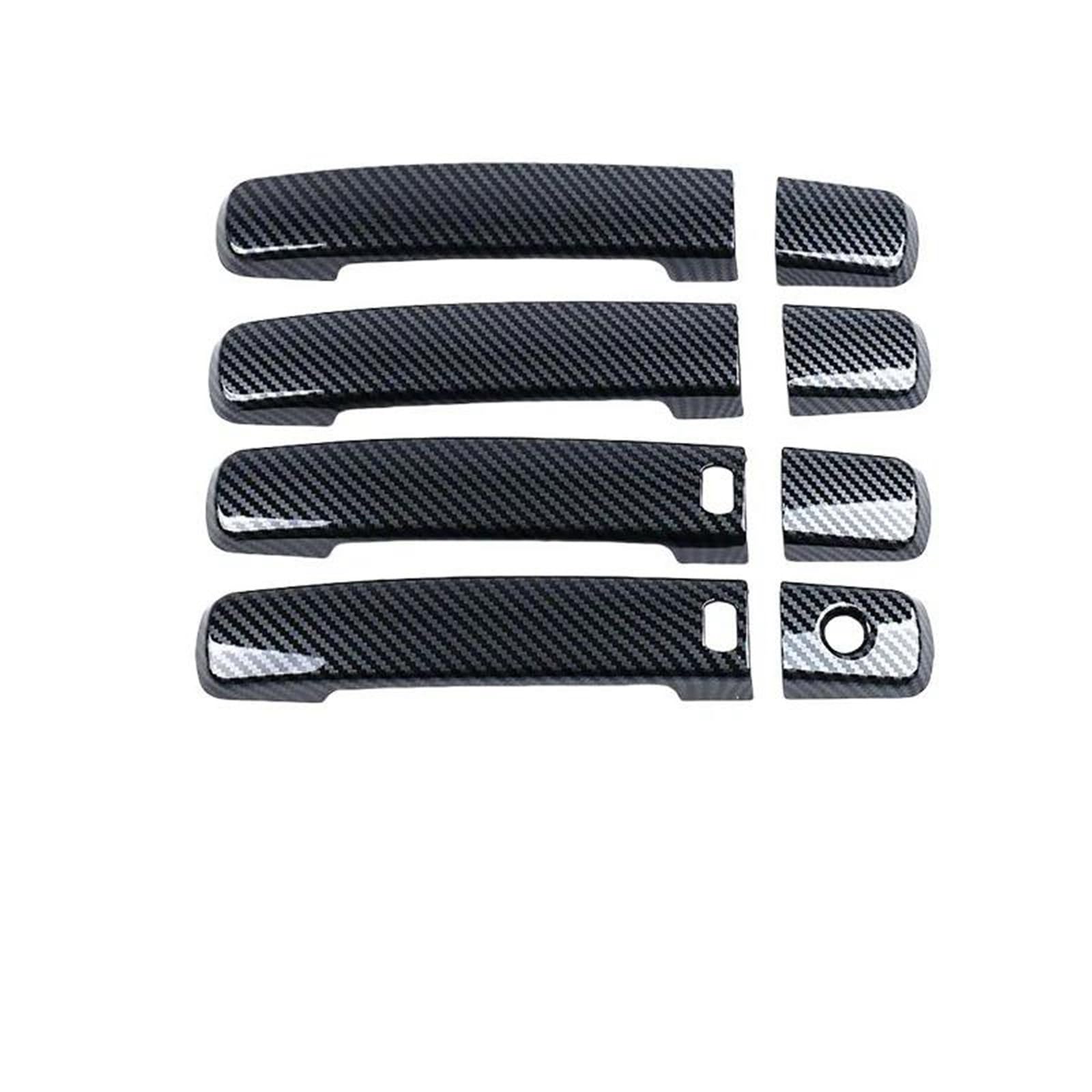 KJHOPY Car Exterior Door Handle Cover Sticker Decorative for Infiniti Q40 G25 G37 2008 2009 2010 2011 2012 2013 2015(Style 7)
