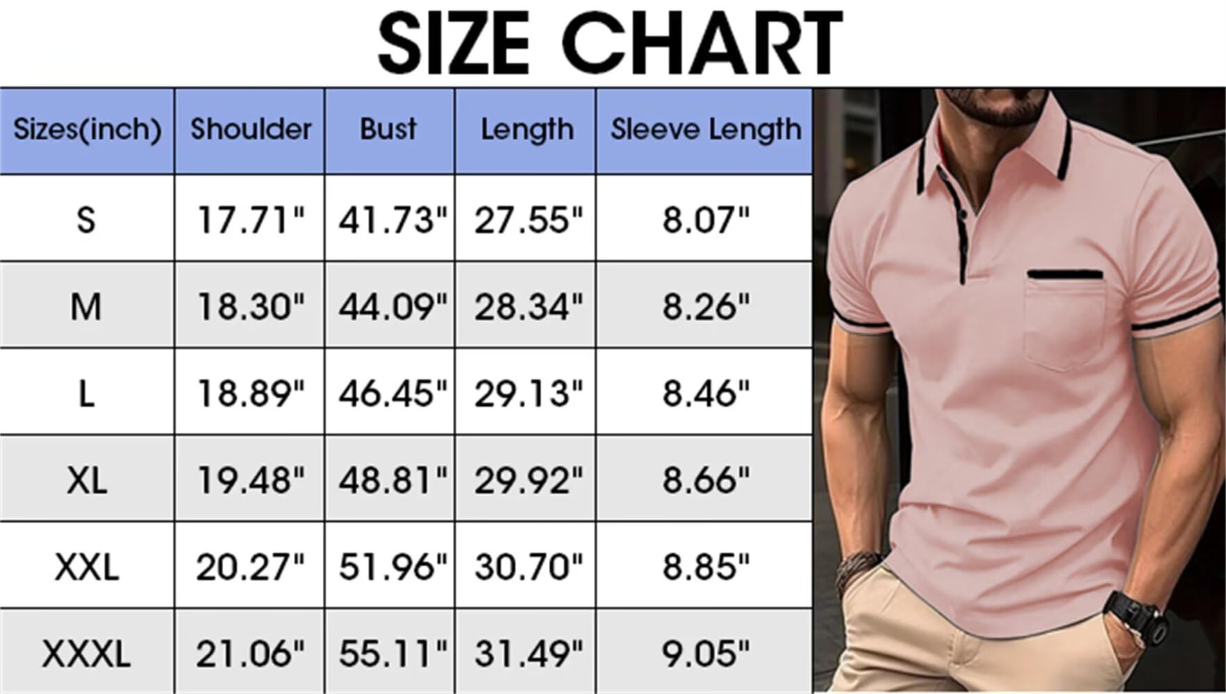 Polo de manga corta para hombre, estilo casual, bloque de color, ajustada, con bolsillo