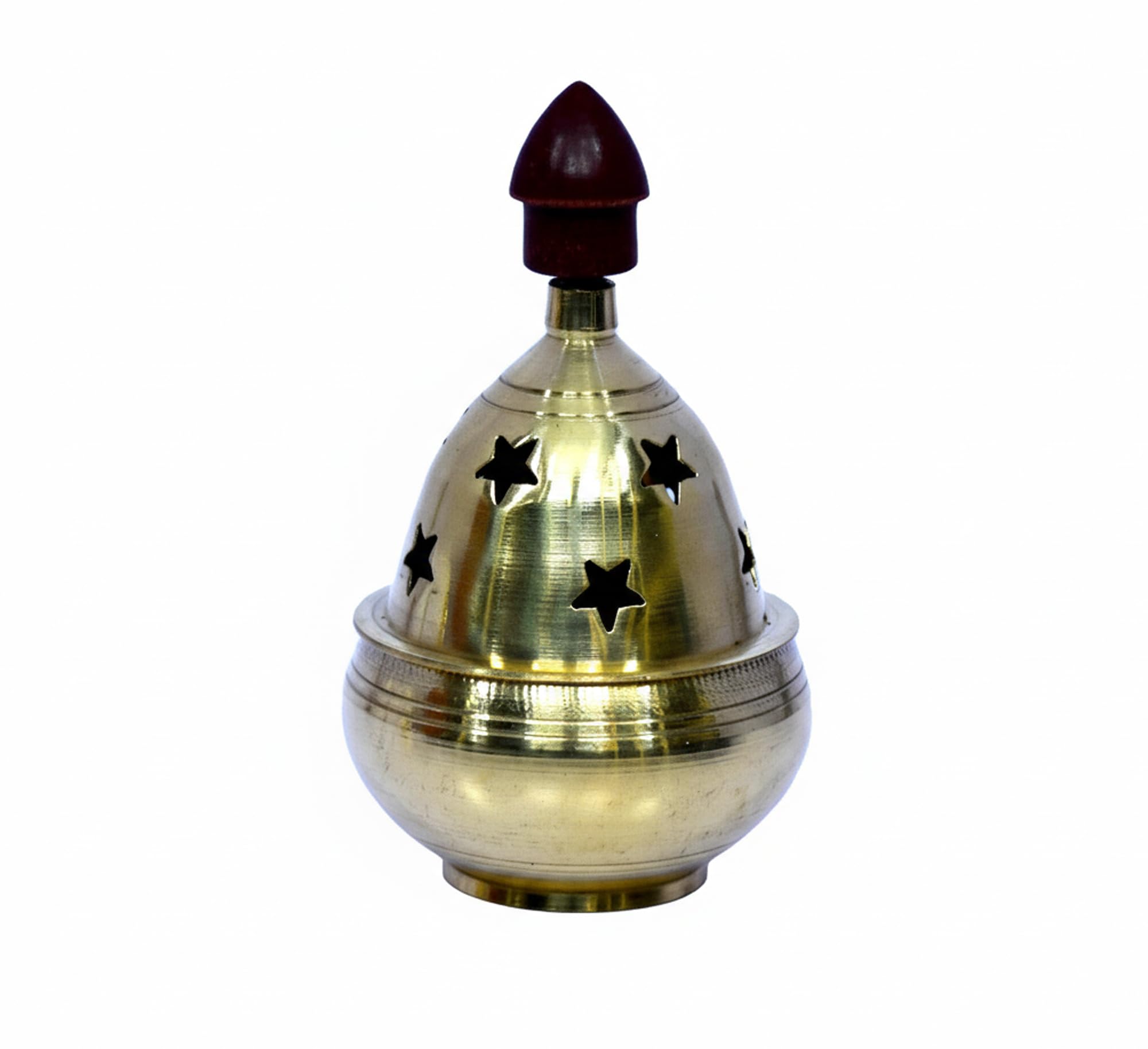Brass Akhand Diya with Cover - Pooja Essentials -5