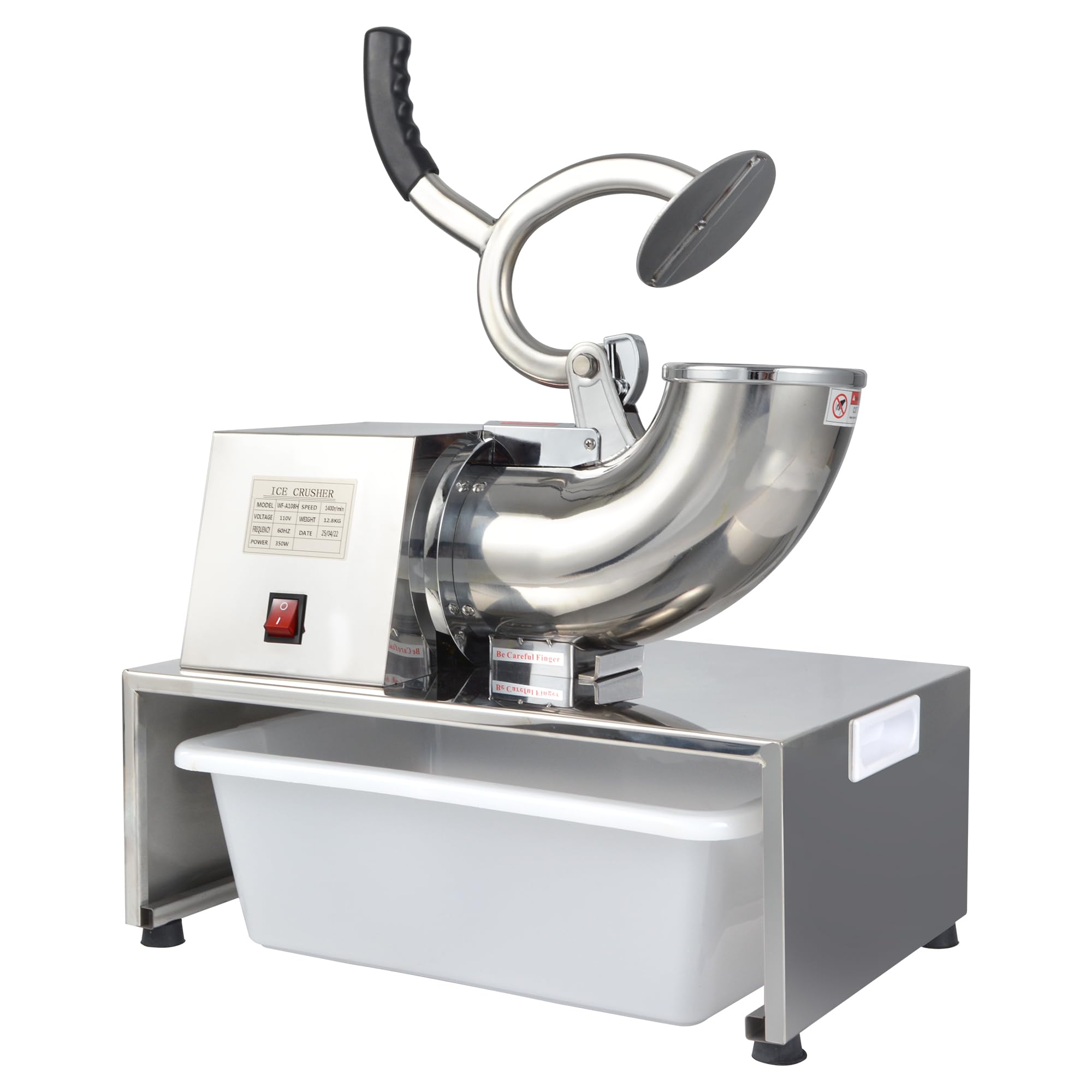 OKF Commercial Snow Cone Machine - 661LB/H Commercial Shaved Ice Machine, Ice Crusher Shaved Ice Machine Fluffy, 350W Industrial Commercial Big Ice Shaving Machine for Snow Cones for Home Party