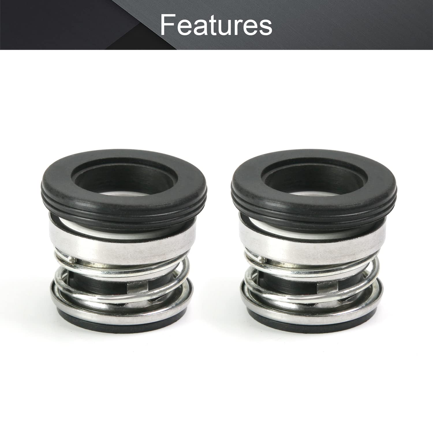 Othmro 1Pcs Internal Diameter 16mm Alloy Plastic Mechanical Shaft Seal Replacement 104-16 Shaft Seal For Pump Shaft Water Pumps Shaft Mechanical - View #9