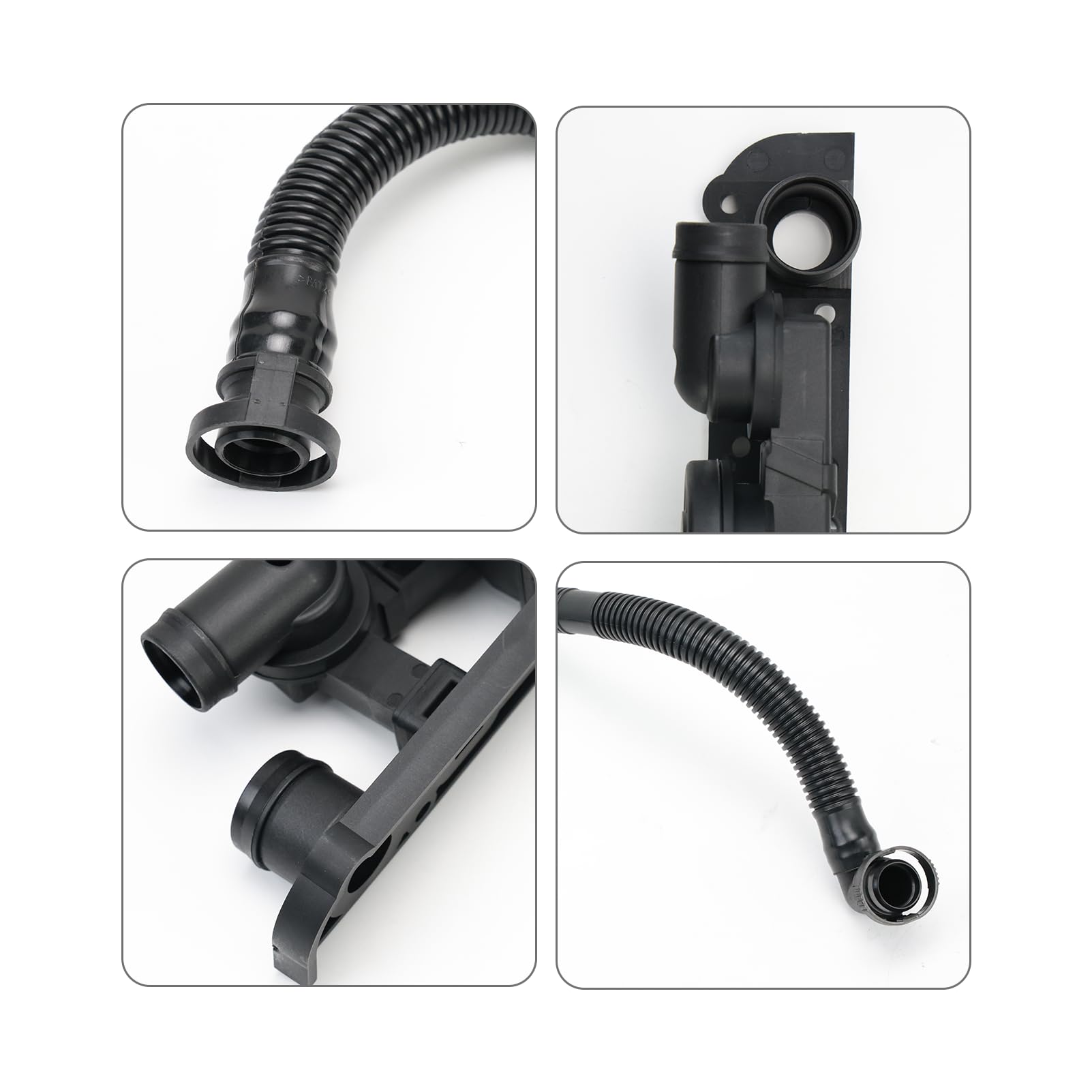 Kit de réparation de Tuyau de Reniflard de contrôle de Pression de Valve de Carter Compatible avec Au-di Se-at V-W Eos 2.0 TFSI Golf 5 1K 2.0 GTI 06F129101C