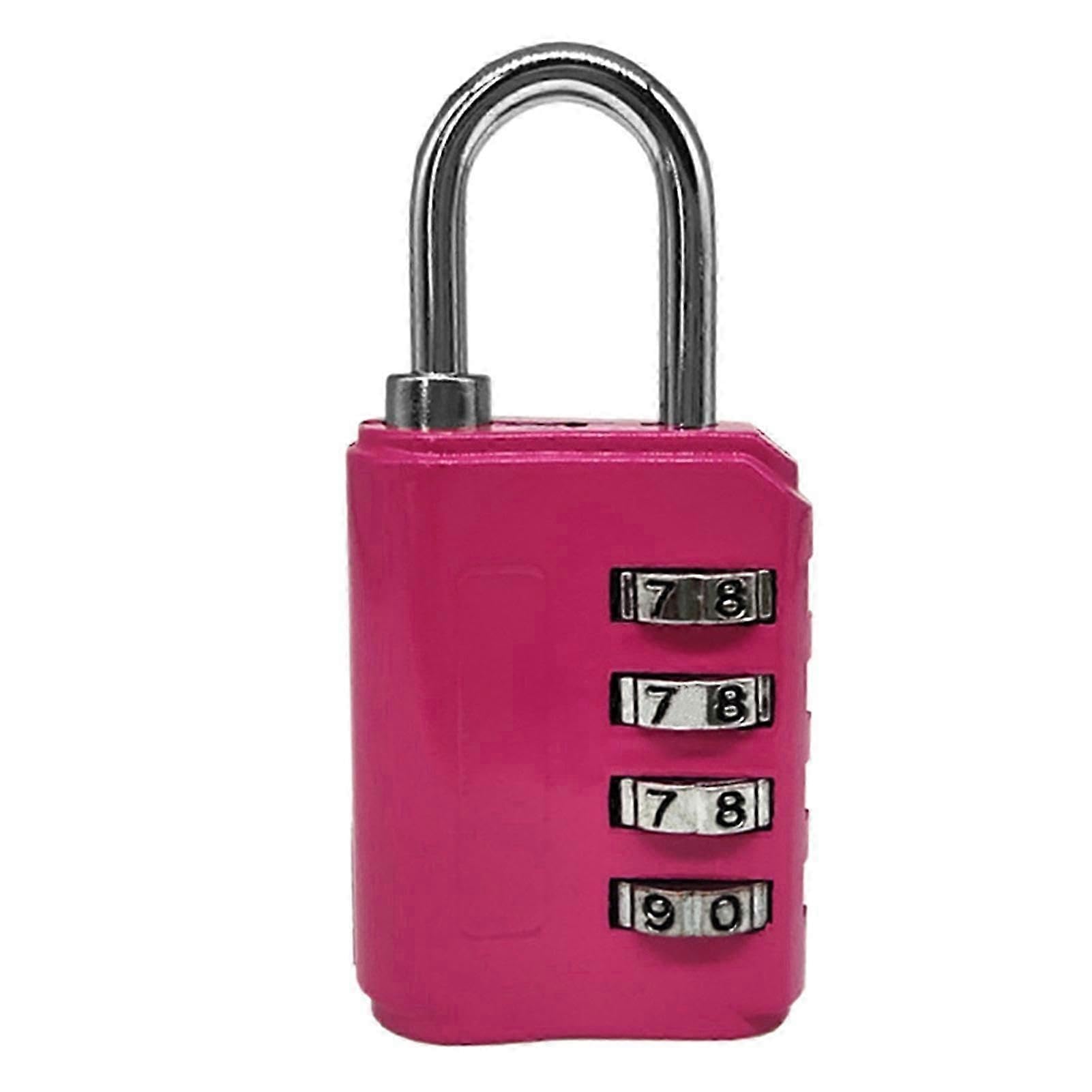 4 Digit Combination Padlock High Safety Waterproof Bright Colors Combination Lock for Ward