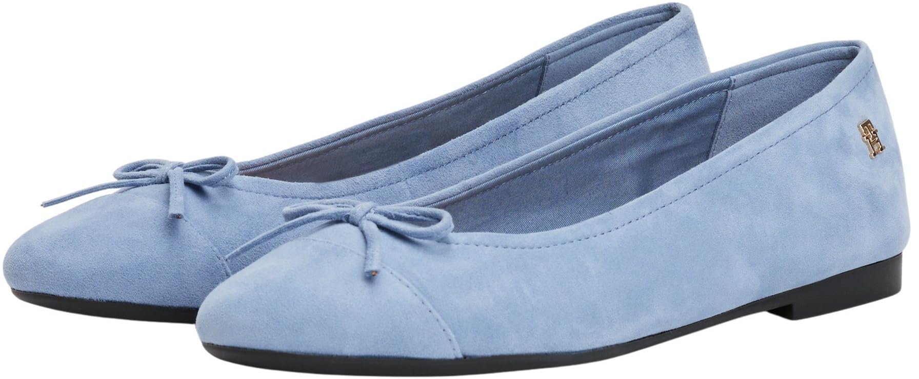 Tommy Hilfiger Donna Ballerine Toe cap in Pelle Scamosciata
