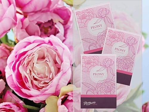 Miniatura 4 de FloralSimplicity Paquete de 6 sobres perfumados de peonía (primavera y verano), fragancia para el hogar, de larga duración, ecológica, perfecta para