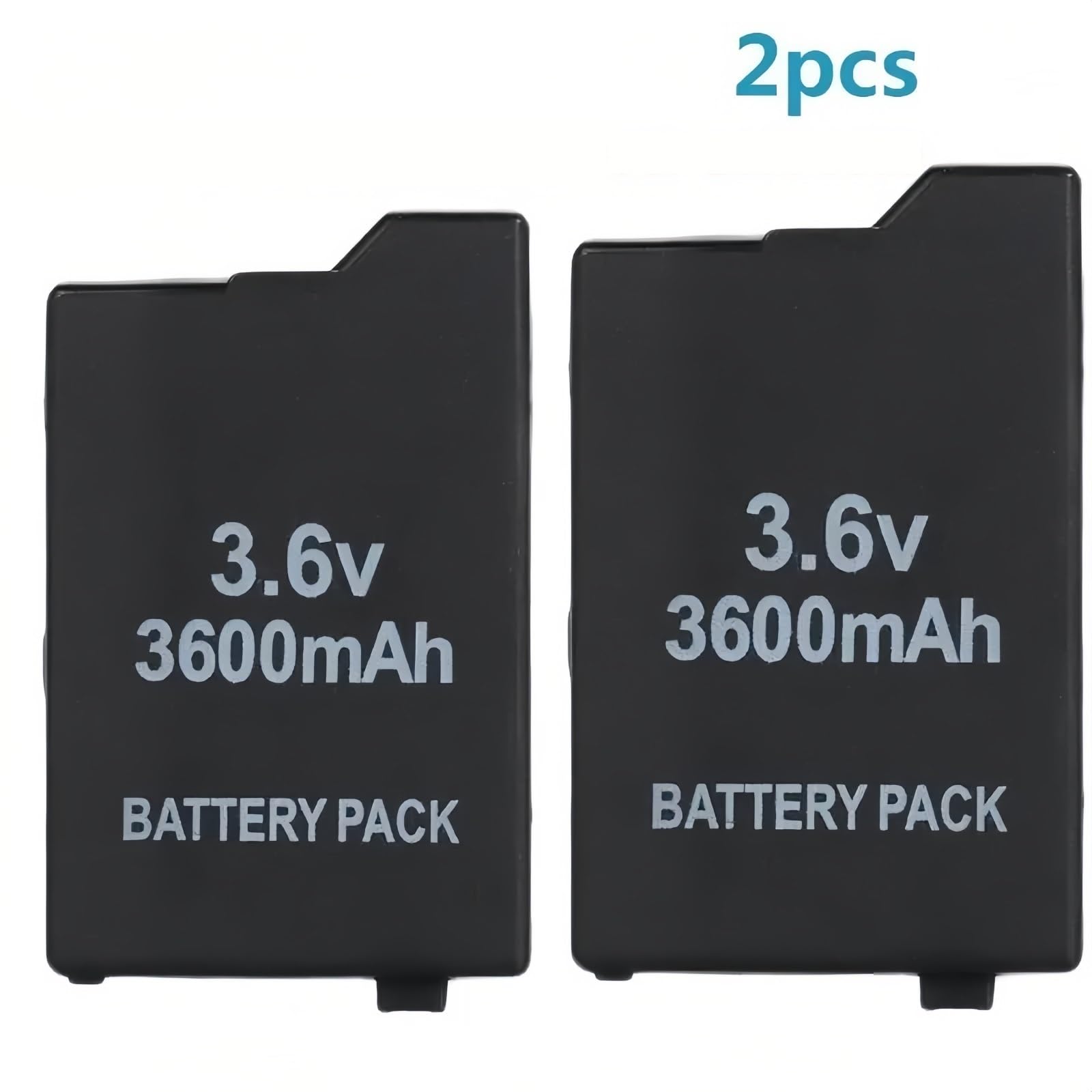 Batería Recargable de Litio de 3600 mAh for Mando de Consola 3,6 V. Compatible con Sony PSP2000 y 3000.(2PCS)