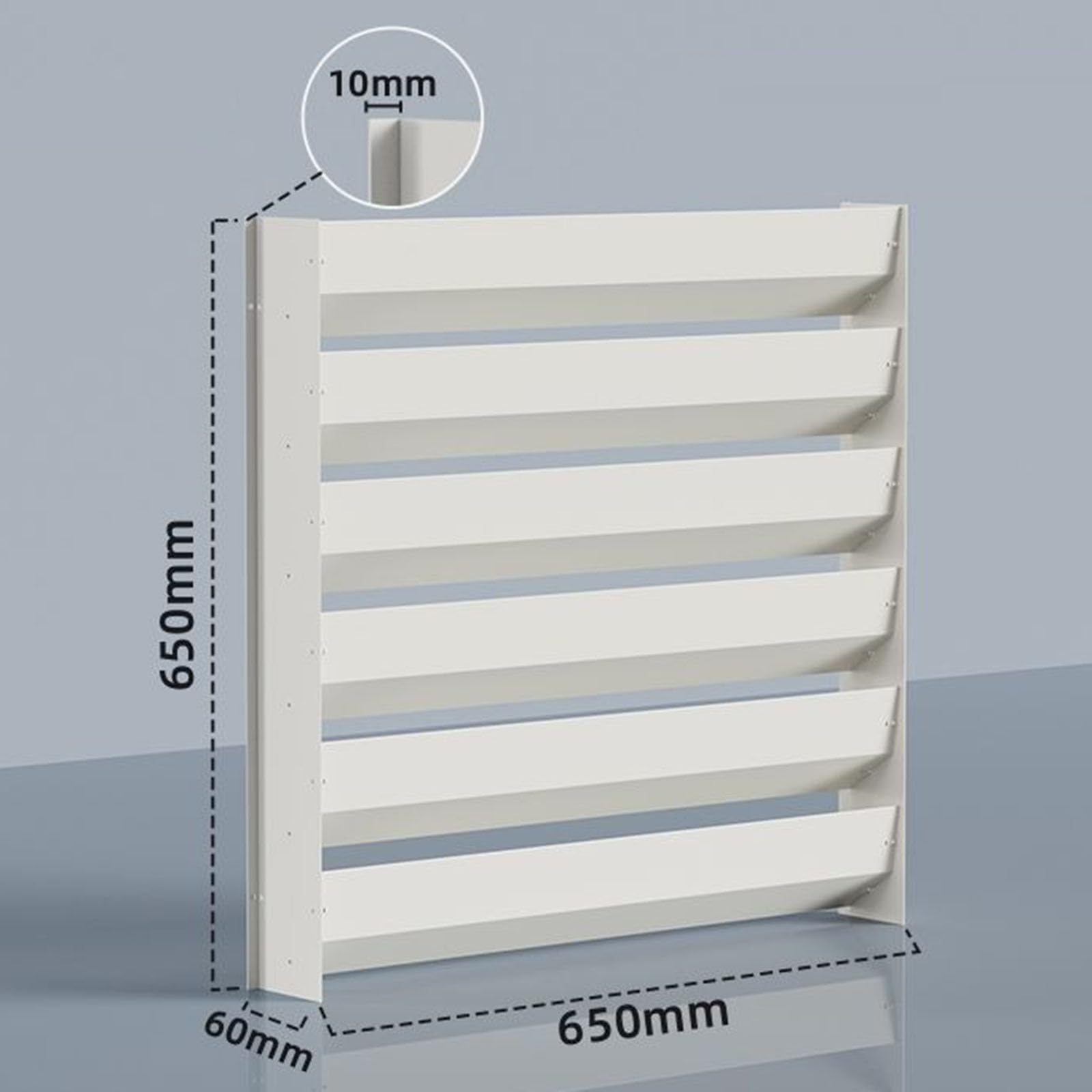 Support Universel de Protection pour unité extérieure de climatiseur - Déflecteur de Vent en Acier galvanisé, protège Le condenseur du compresseur, Accessoire de climatisation résistant aux
