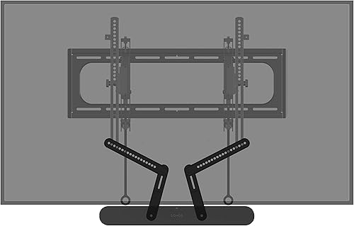 Sanus Soporte de barra de sonido para TV compatible exclusivamente con la barra de sonido SONOS RAY TV WSSAFM1-B2