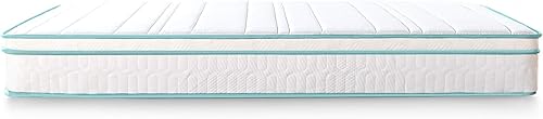 Miniatura 17 de Zinus Colchón de resorte superior apretado de 10 pulgadas, tamaño matrimonial, colchón de resortes interiores, certificado CertiPUR-US, colchón en