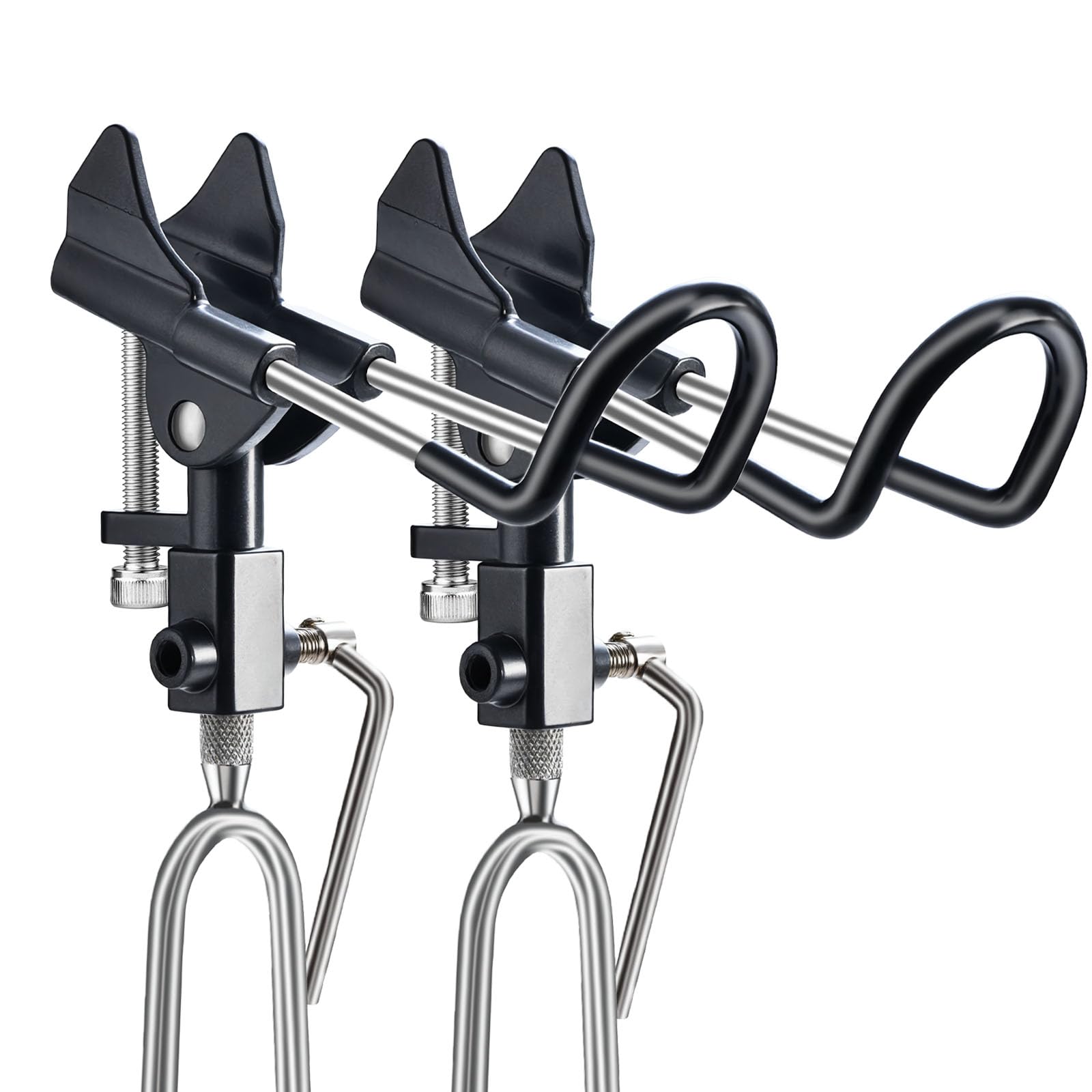 Fishing Rod Holder for Ground, Aluminum Bank Rod Holder, Bank Fishing Rod Rack Stand, Upgraded Fishing Gear, 360° Adjustable