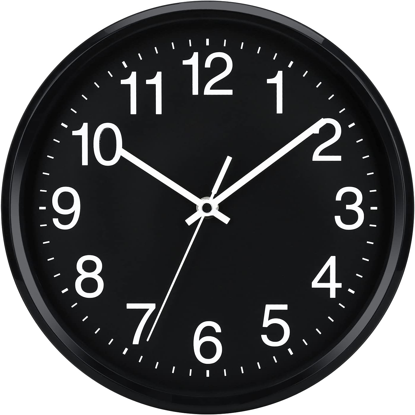 plumeet-wall-clock-10-non-ticking-silent-quartz-black-wall-clocks