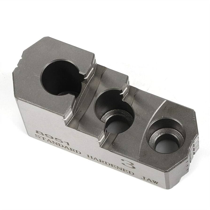 床JAWS h&o 3Pcs Steel Jaws Set Hard Jaws for Kitagawa B-210 Type Lathe