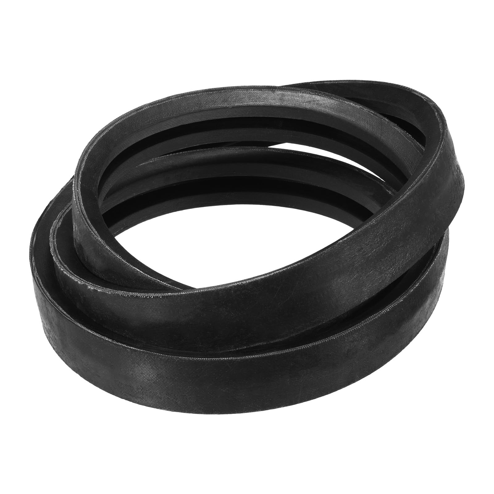 uxcell Cinghia trapezoidale classica avvolta 2/B81, 213,4 cm di circonferenza esterna, in gomma industriale, profilo B, cinghia trapezoidale per attrezzature industriali, nero