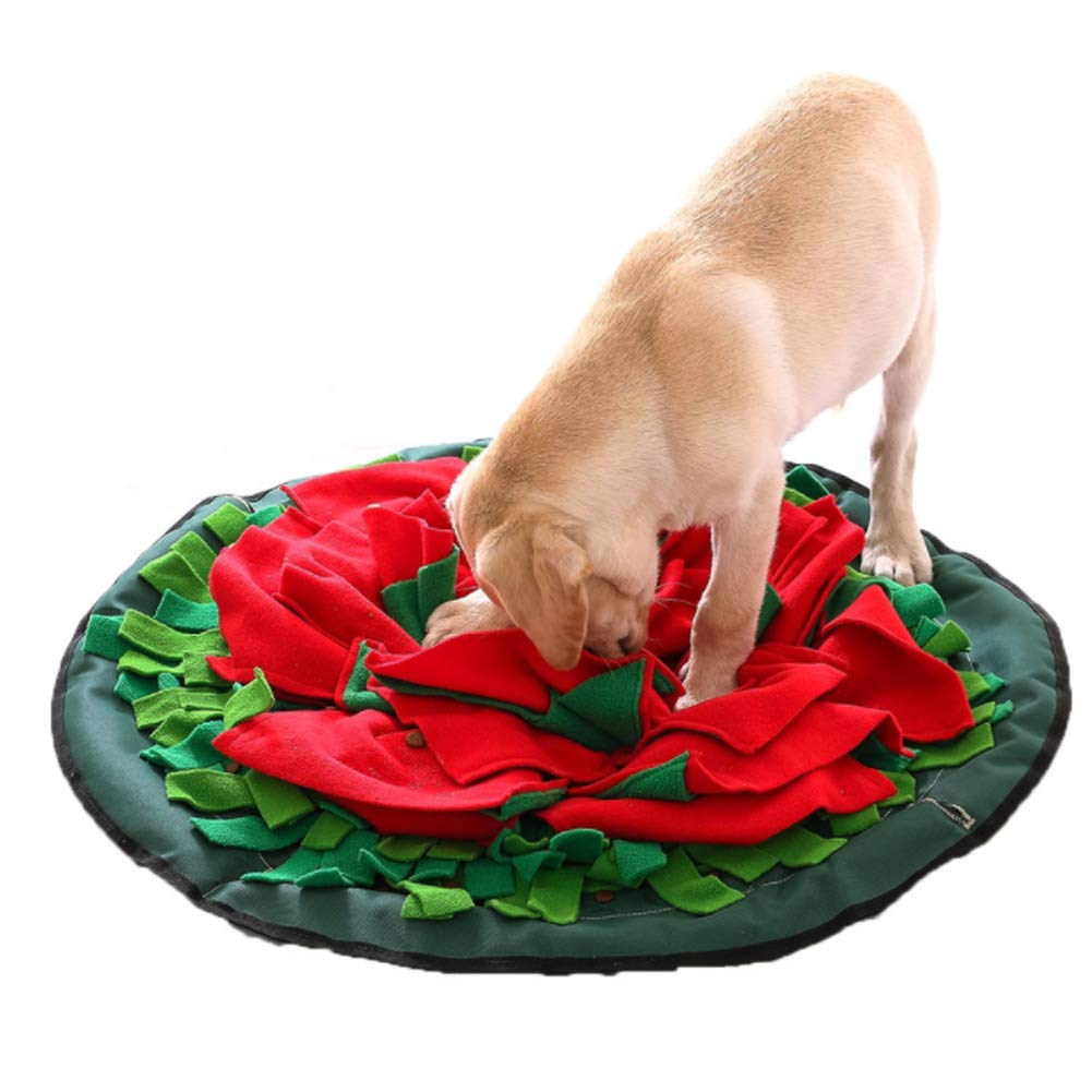 Schnüffelteppich,Schadstofffreies Hundespielzeug Schnüffelteppich, Katzen Hunde Futtermatte Trainingsmatte Hunde,Riechen Trainieren Matte,Intelligenzspielzeug Für Haustier Hunde Katzen