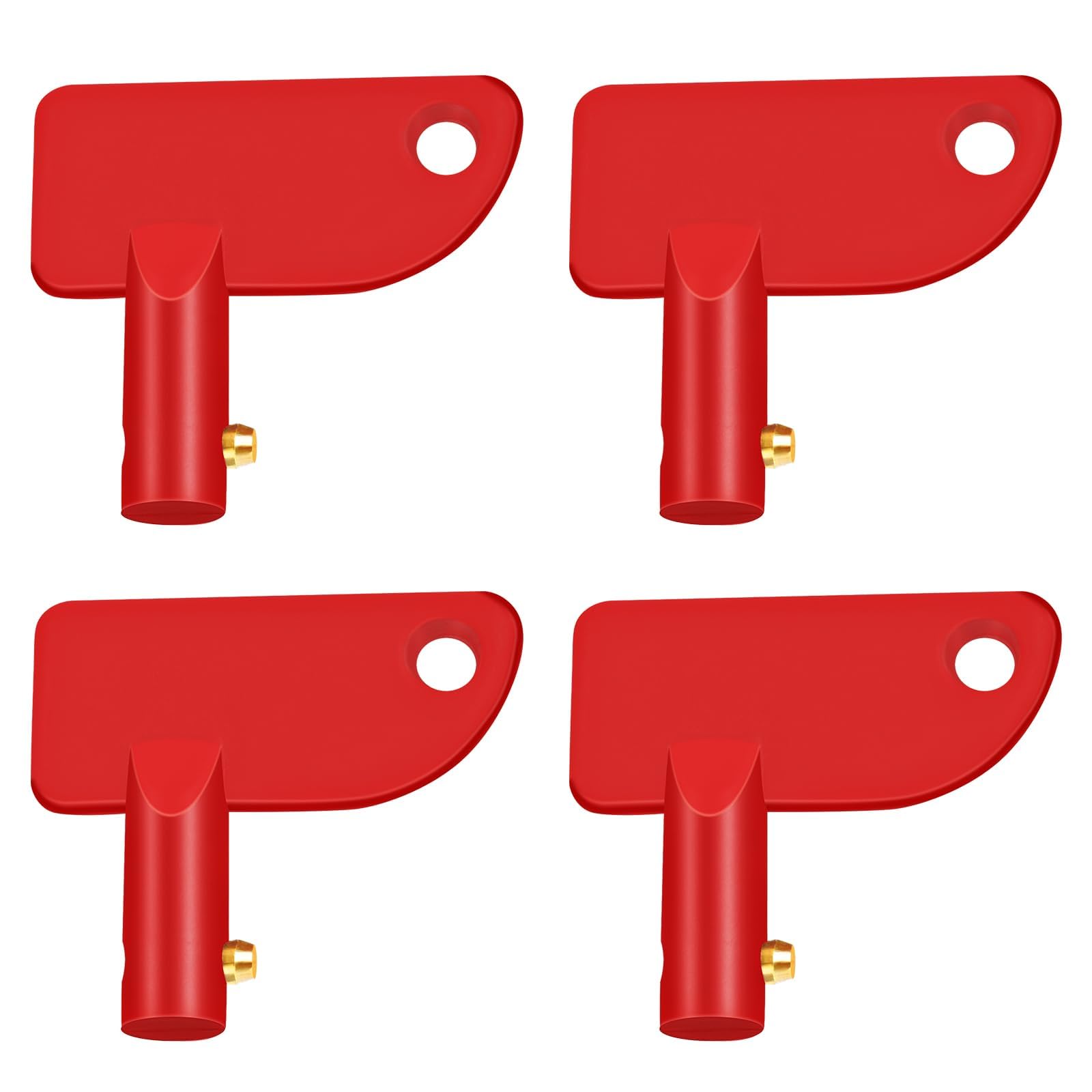 NALACAL Battery Disconnect Switch Key 14mm 8 Pcs, Rv Battery Disconnect Key Abs Plastic, Battery Kill Switch Keys for Car Rv ATV Truck Boat Marine