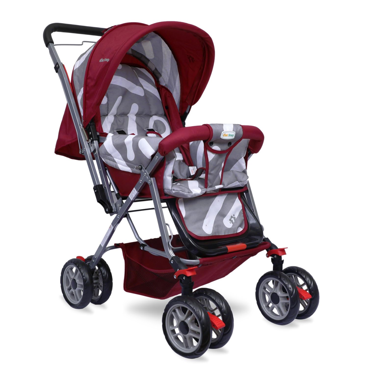 Yoyo Baby Stroller with 5 Point Safety Harness and Reversible Handlebar Stroller for Baby|Kids|Infants|New Born|Boys|Girls of 0 to 3 Years (Red)