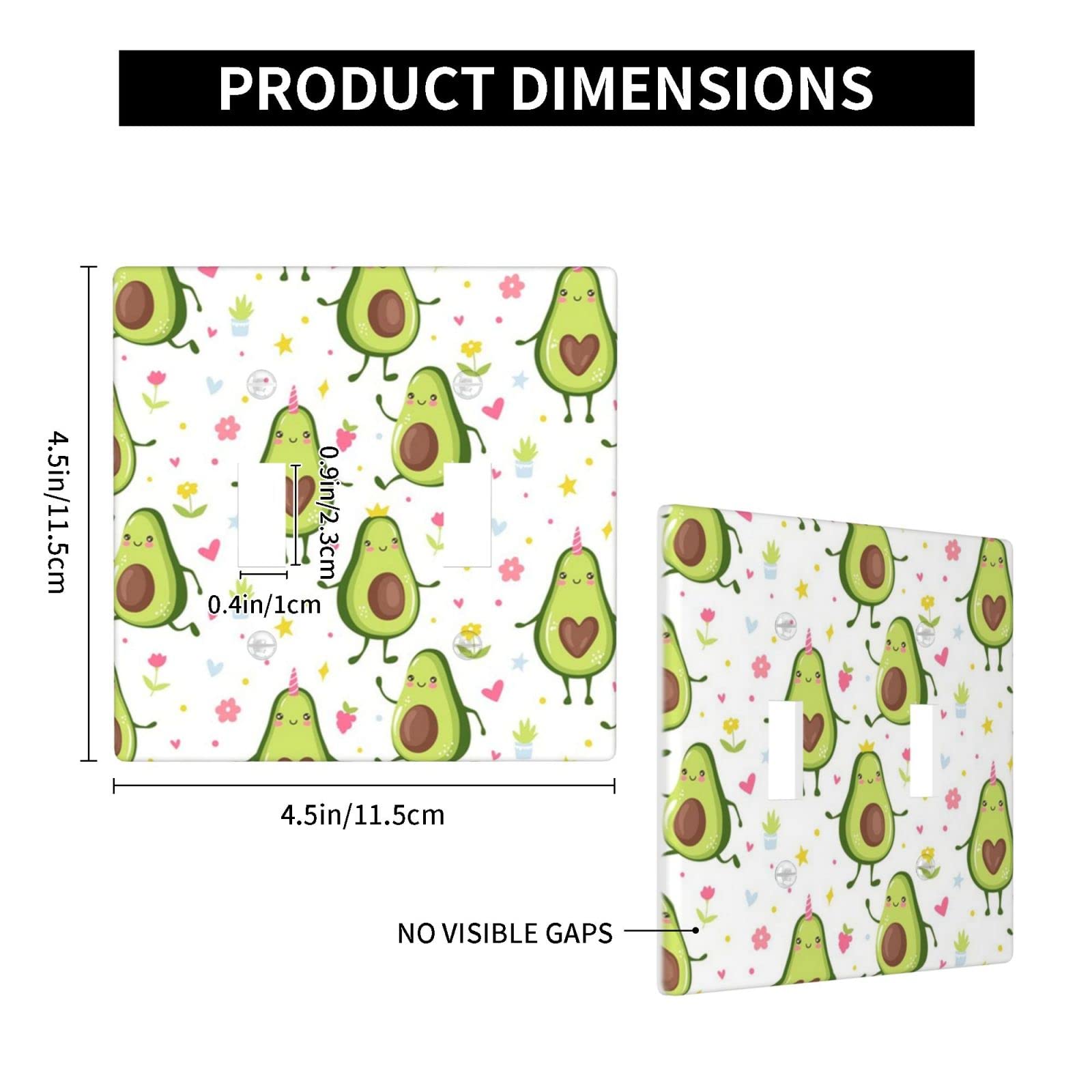 Plaque Murale Décorative à 4 Interrupteurs à Motif Floral