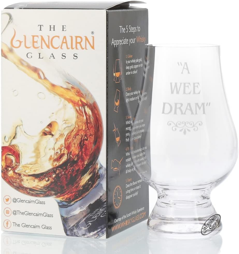 (One) - Official Crystal Whisky Tasting Glass - A Wee Dram 1 2 4 6 8